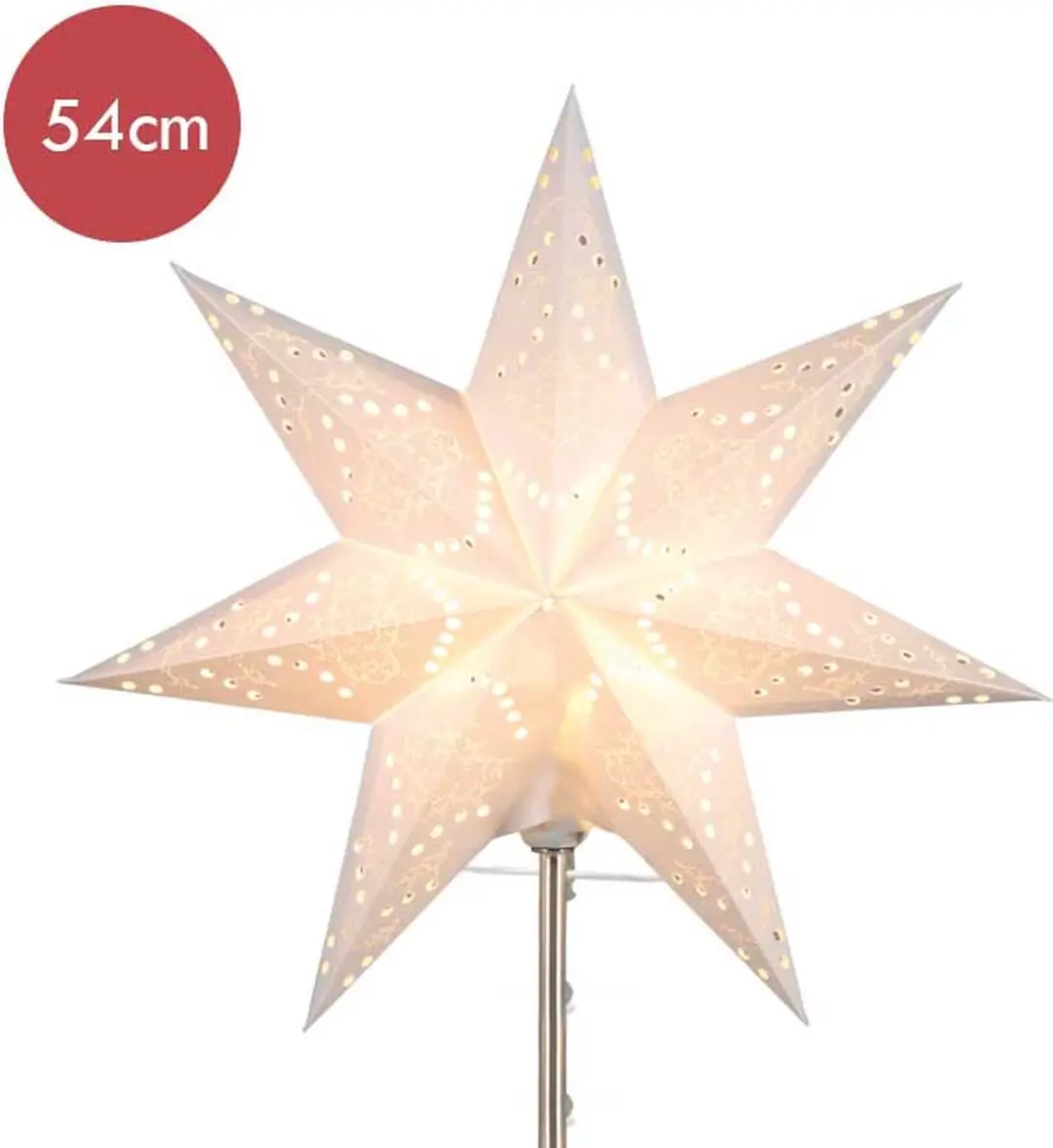 Witte sterren kap Sensy voor staande lamp