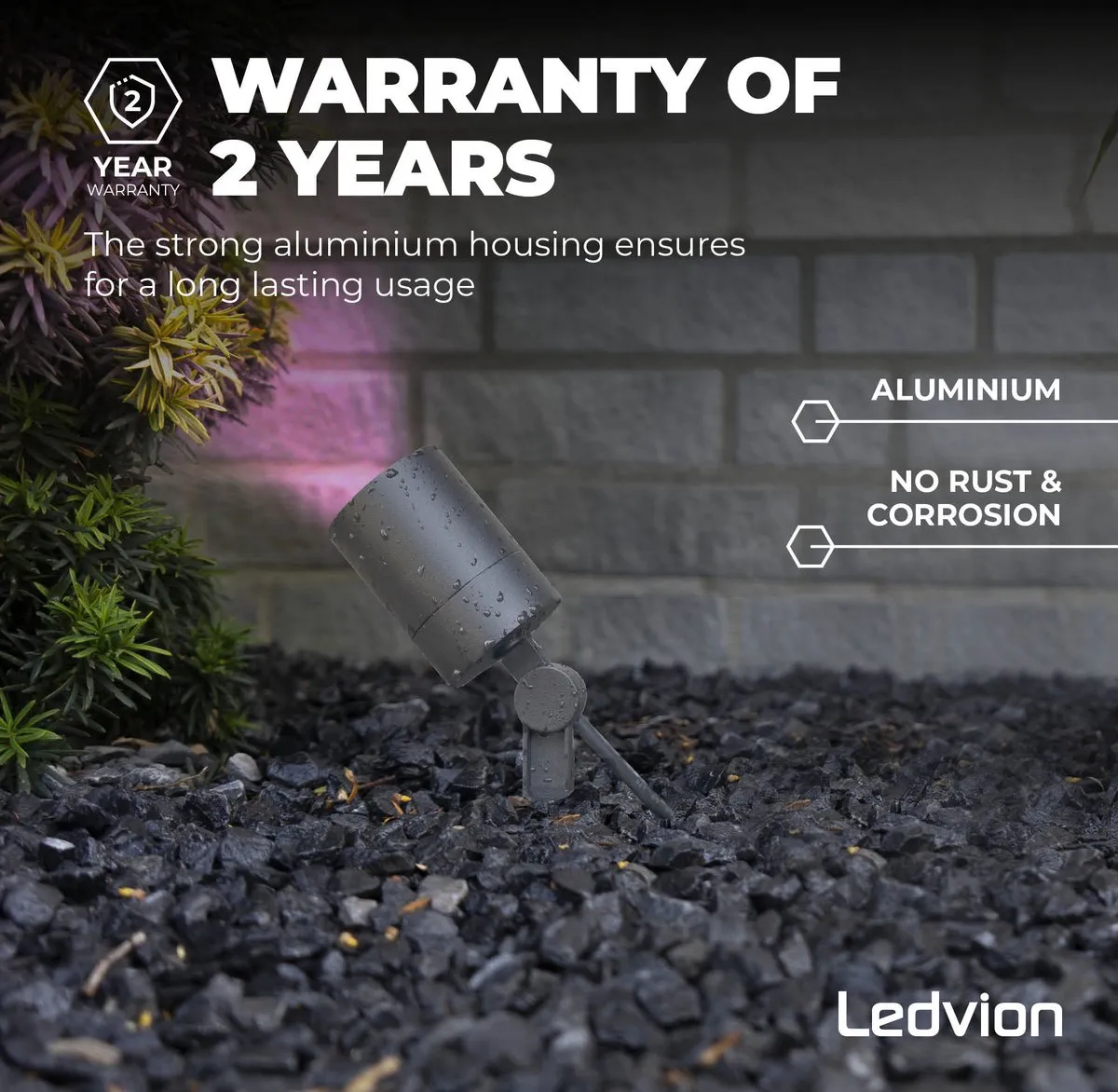 LEDVION 9X SMART Wifi LED Prikspots Antraciet - 5W