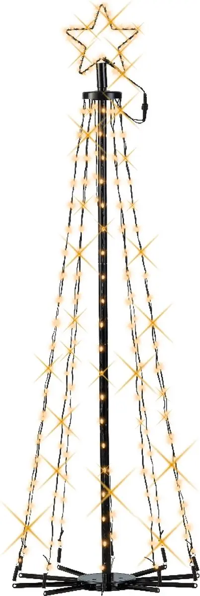 Lumineo Led Kerstboom 120cm - Klassiek Warm Wit - afbeelding 6 van 6