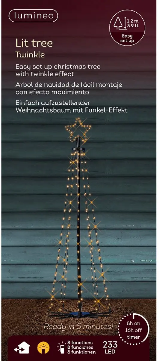Lumineo Led Kerstboom 120cm