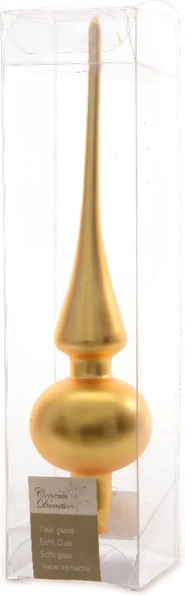 Decoris Piek Glas Mat Licht Goud 6x26cm
