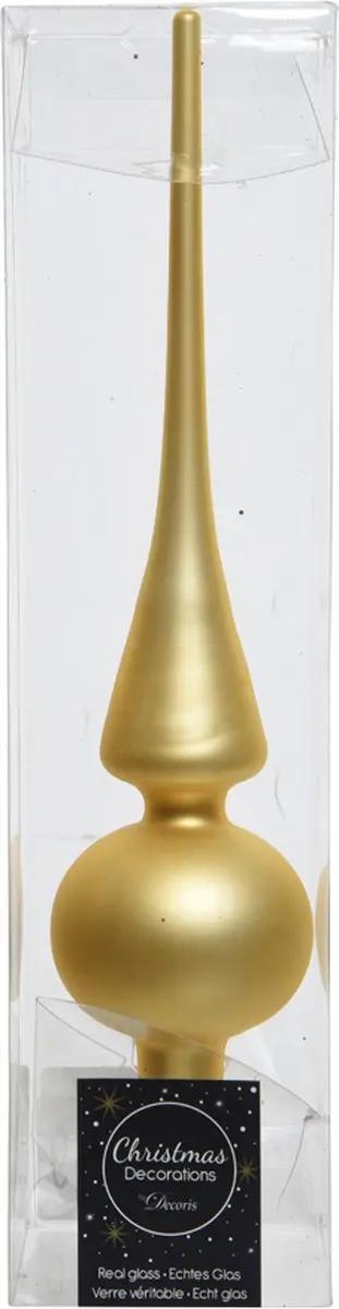 Decoris Piek Glas Mat Licht Goud 6x26cm - afbeelding 2 van 3