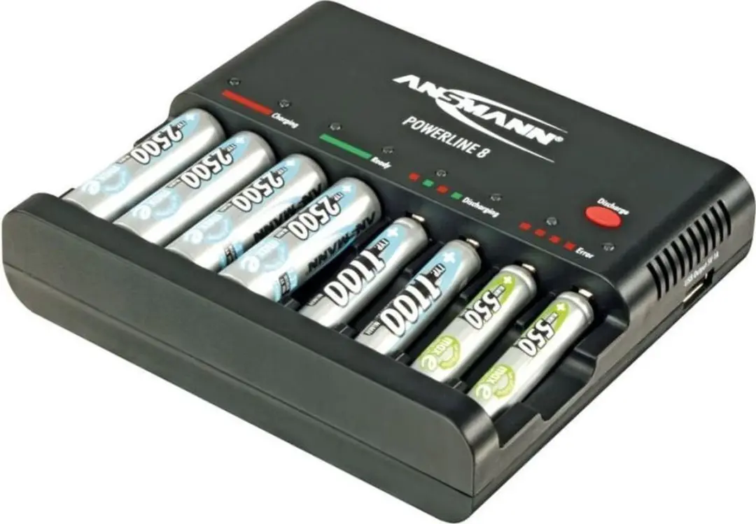 Ansmann Powerline 8 Batterijlader - 8x AA/AAA - afbeelding 3 van 4