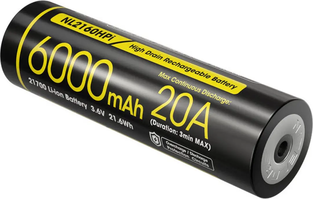 Nitecore NL2160HPi 21700 Oplaadbare Accu 6000mAh - afbeelding 4 van 6