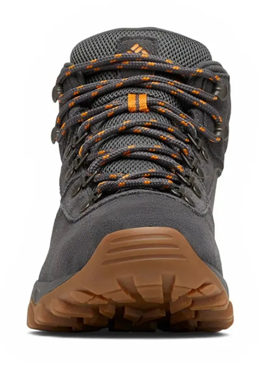Columbia Newton Ridge Plus II Suede WP Heren Wandelschoenen - Donkergrijs/Oranje - afbeelding 3 van 6