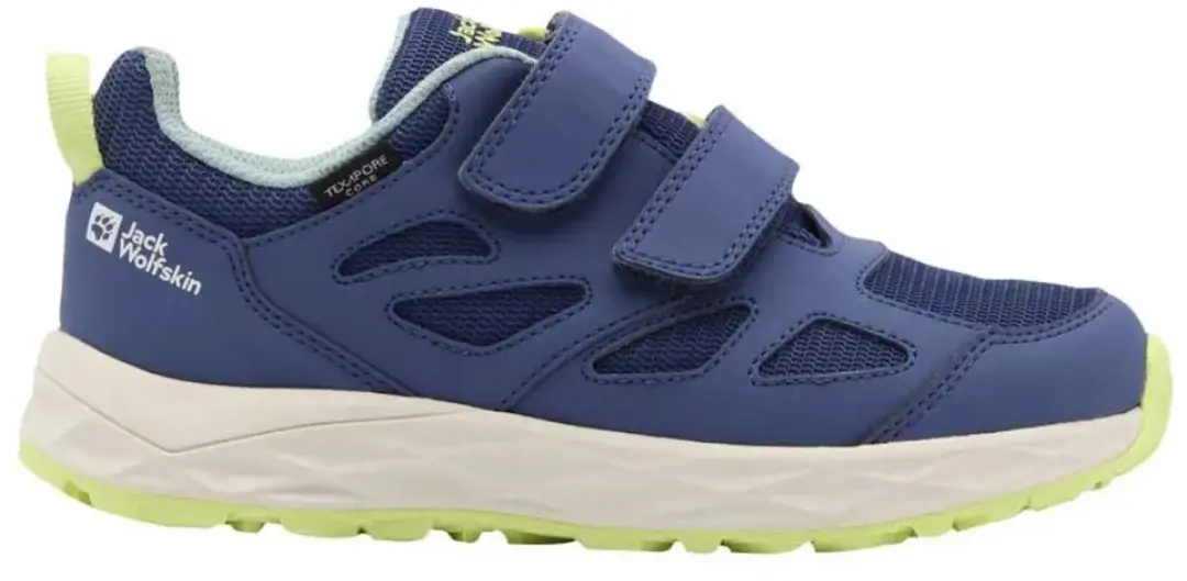 Jack Wolfskin Woodland 2 Texapore Mid Wandelschoenen Blauw EU 34 Kinderen