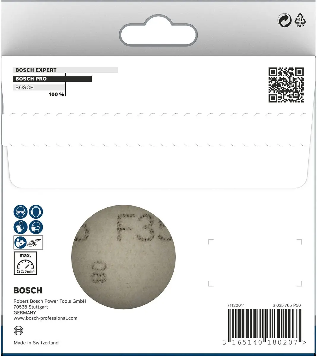 Bosch 10-delige Schuurbladset 125mm K60 - afbeelding 3 van 6