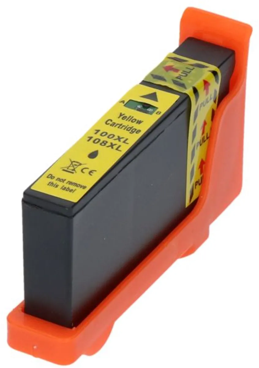 PrintAbout Inktcartridge 14N1071E Geel - 700 Pagina's - Lexmark
