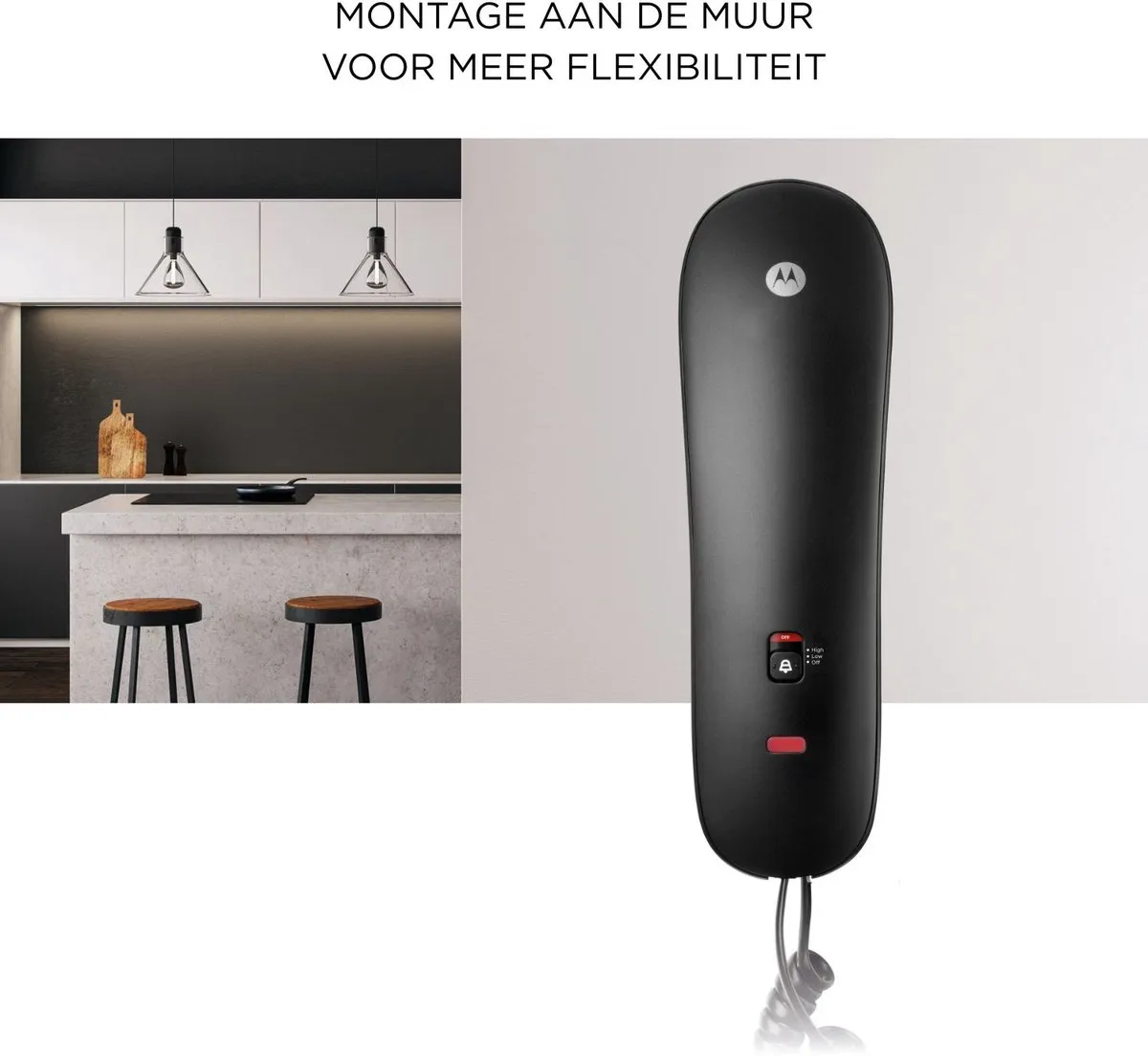 Motorola CT50 Landline Telefoon - Zwart