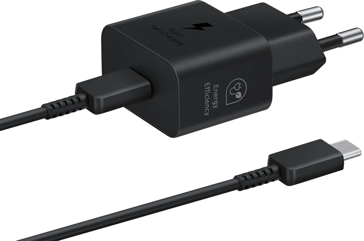 Samsung EP-T2510XBEGEU Adapter 25W - USB-C Kabel 1m - Zwart