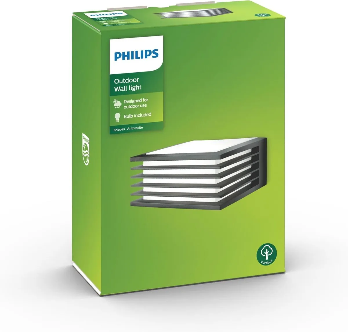 Philips myGarden Shades Wandlamp 1 Lichtpunt 970lm - Antraciet