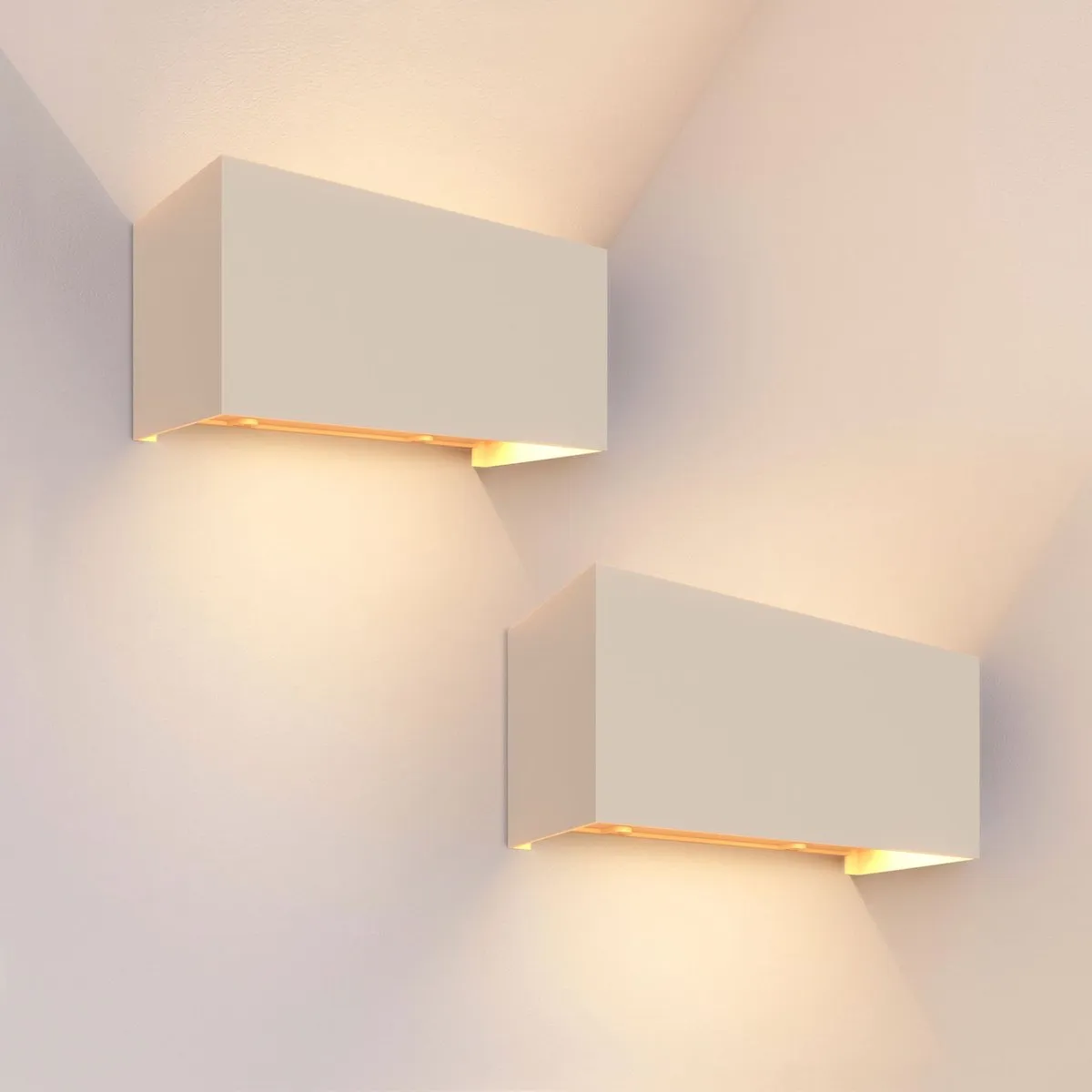 LEDVION 2x LED Wandlamp 9,5W 3000K