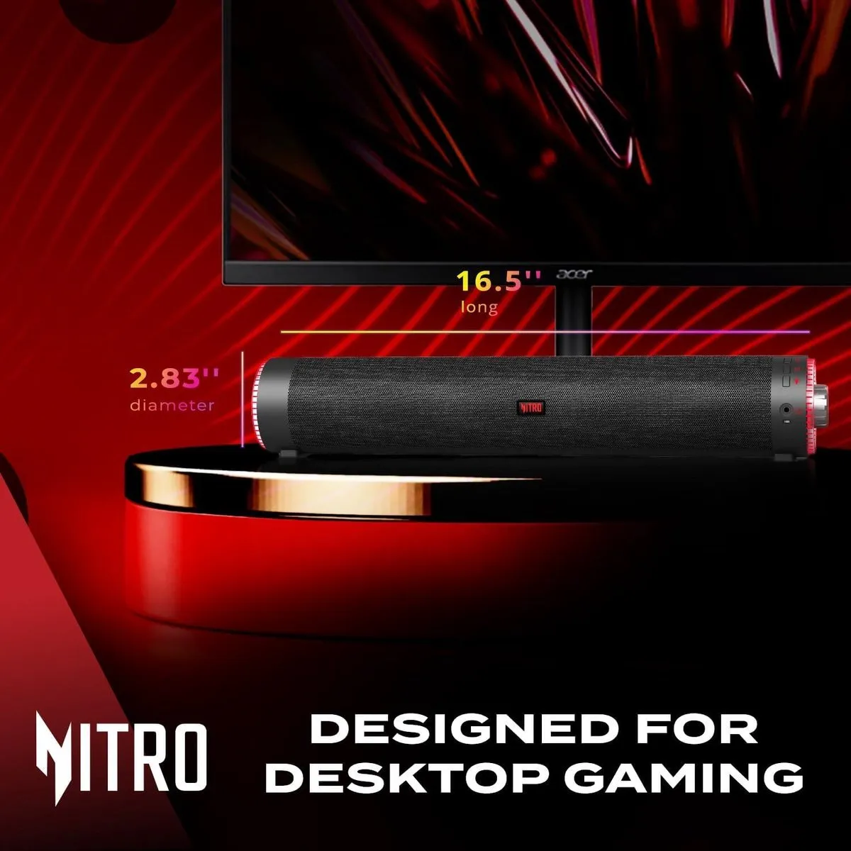 Acer Nitro GP.SPK11.00A Geluidsbalk - Zwart