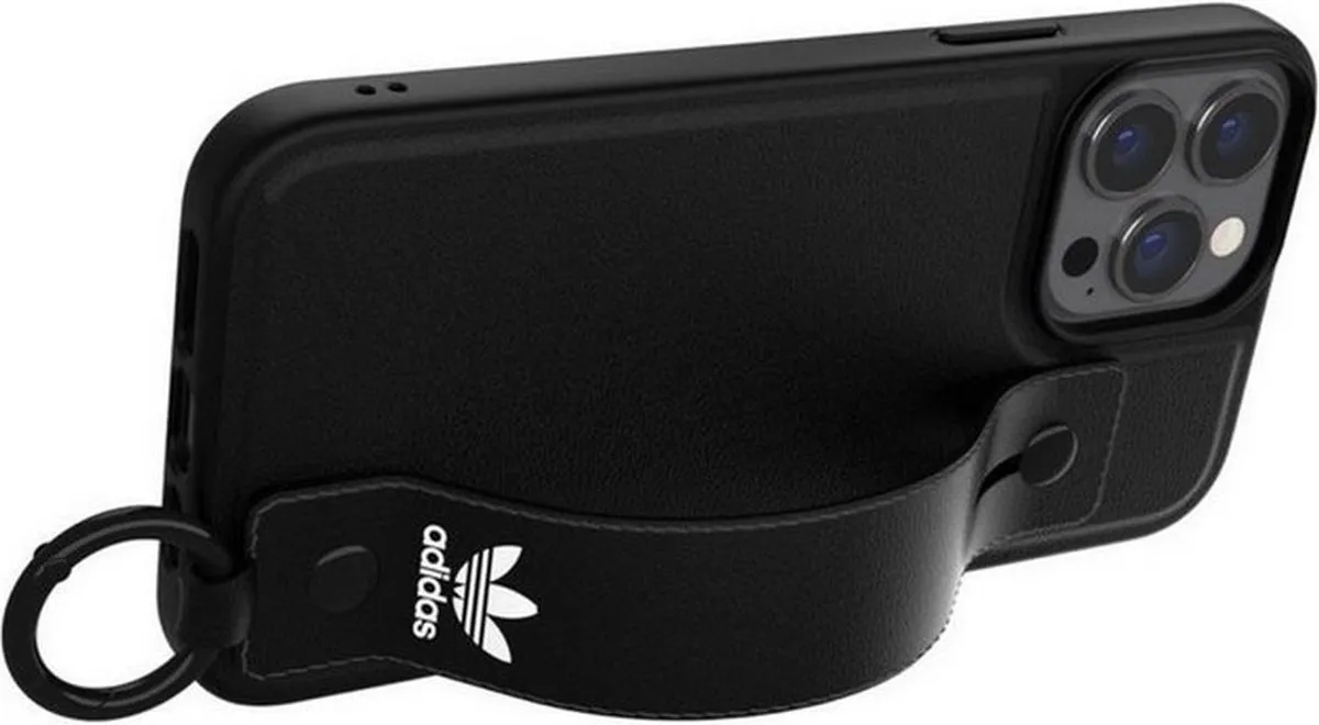 adidas Hand Strap Back Cover iPhone 13 Pro Max - Zwart