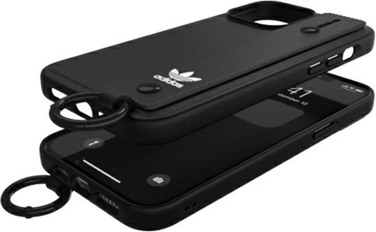 adidas Hand Strap Back Cover iPhone 13 Pro Max - Zwart