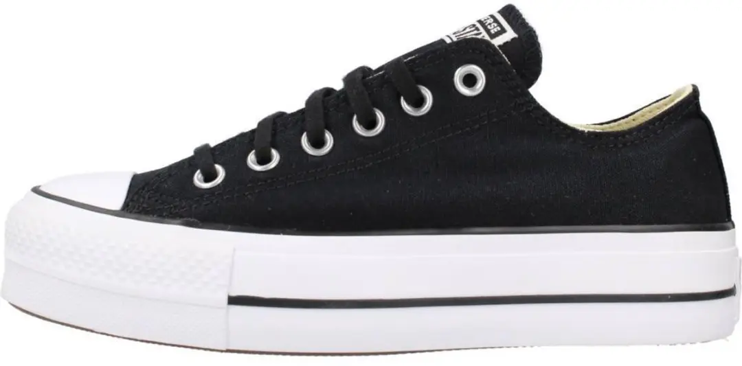 Converse Chuck Taylor All Star Platform Lage Sneakers - Zwart - afbeelding 2 van 6