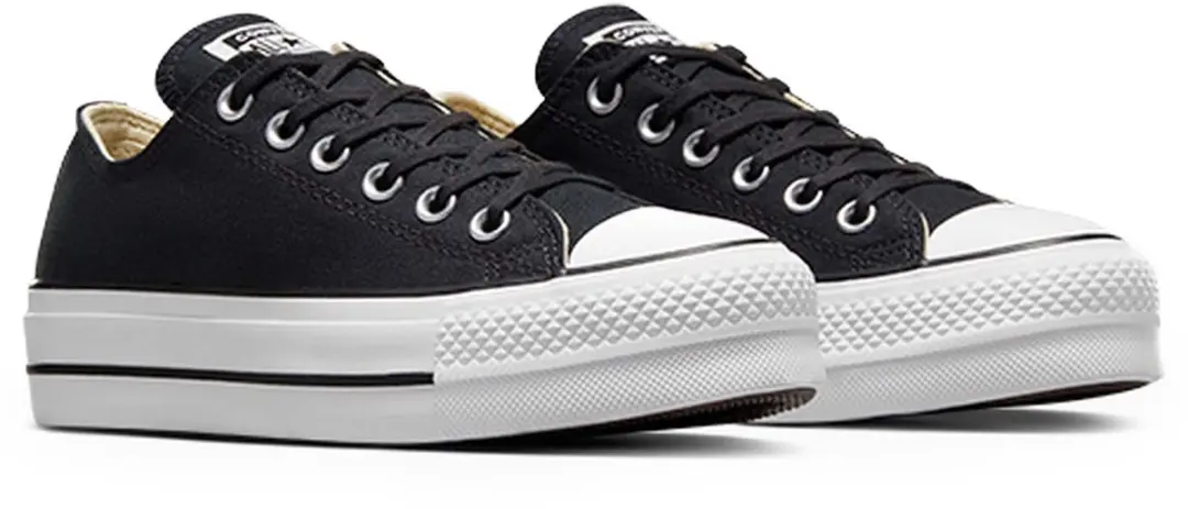 Converse Chuck Taylor All Star Platform Lage Sneakers - Zwart - afbeelding 3 van 6