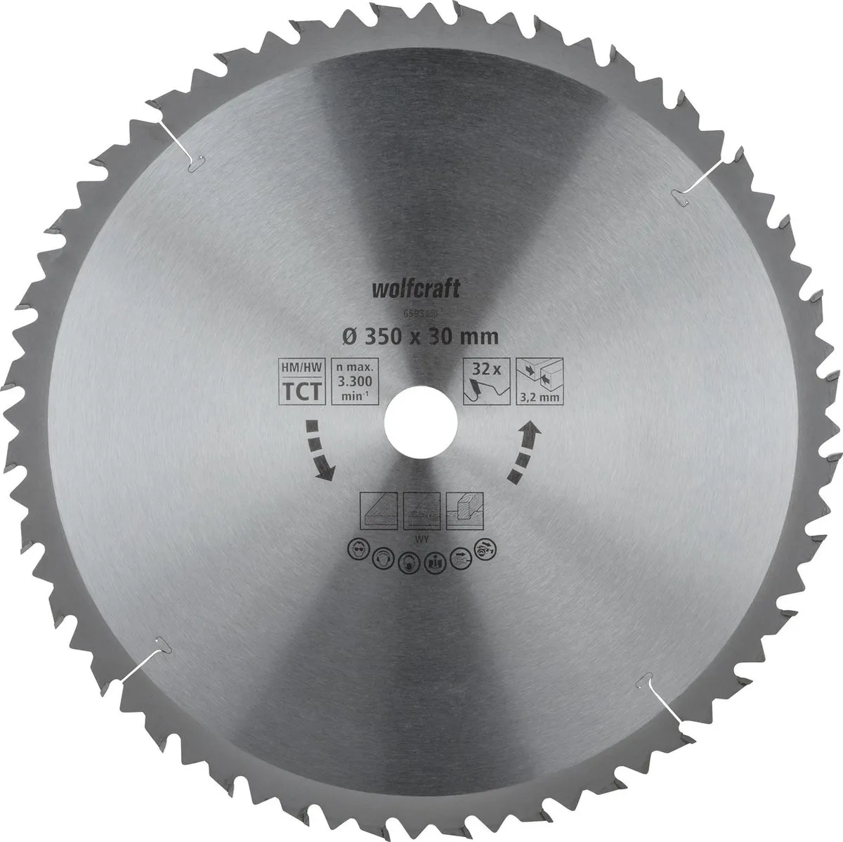Wolfcraft Tafelcirkelzaagblad HM 6593000