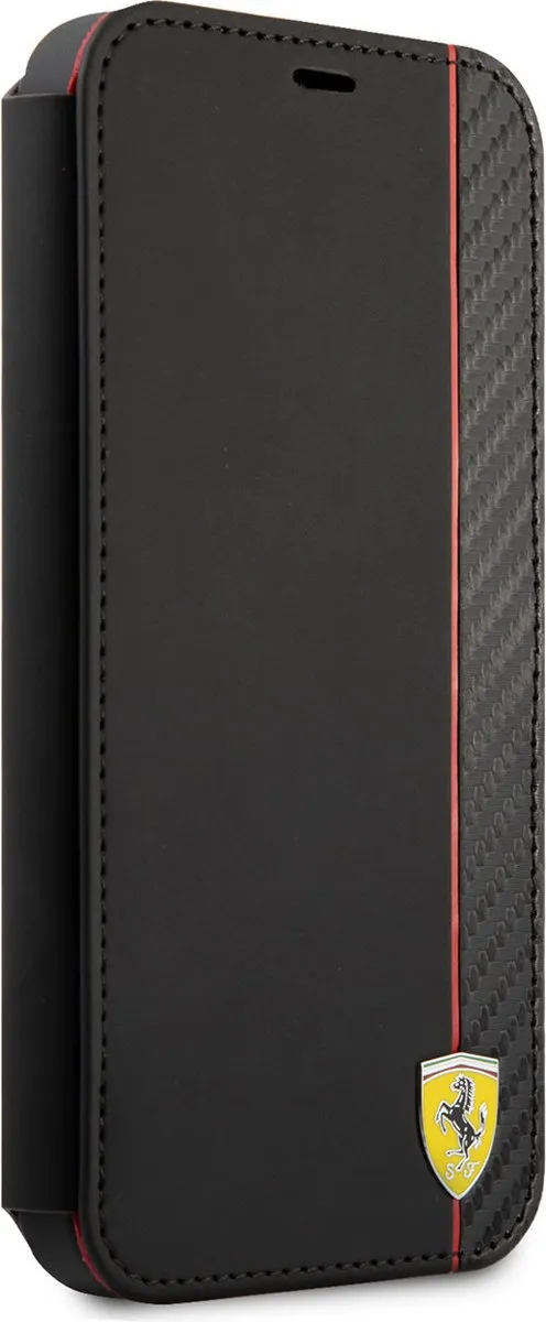 Ferrari iPhone 13 Mini Bookcase Hoesje 3666339026592 - Zwart