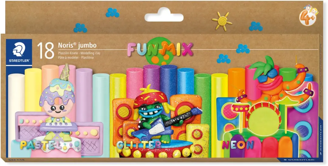 STAEDTLER Noris Jumbo Boetseerklei 18 Stuks