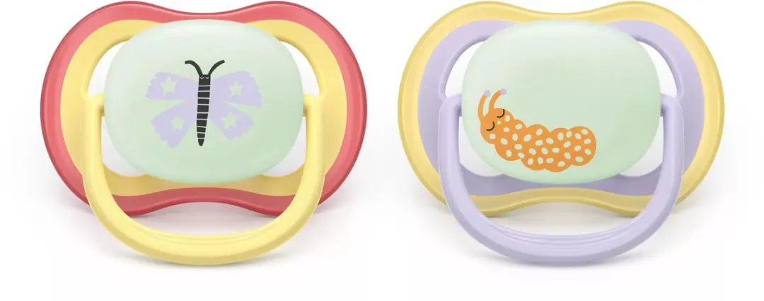 Philips Avent Ultra Air Nighttime 0-6M Nuggi - 2 Stuks - afbeelding 2 van 2