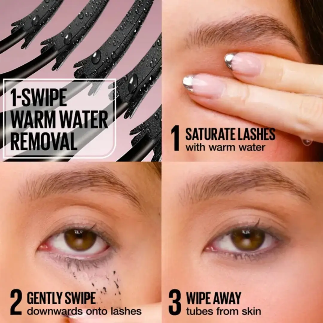 Maybelline Lash Sensational Sky Tubes Mascara Black - 3x7,2ml - afbeelding 4 van 6