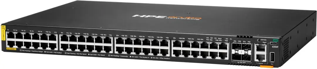 HPE Aruba CX 6200F JL727B Switch - 48x PoE 370W - 4x SFP+ - afbeelding 3 van 6
