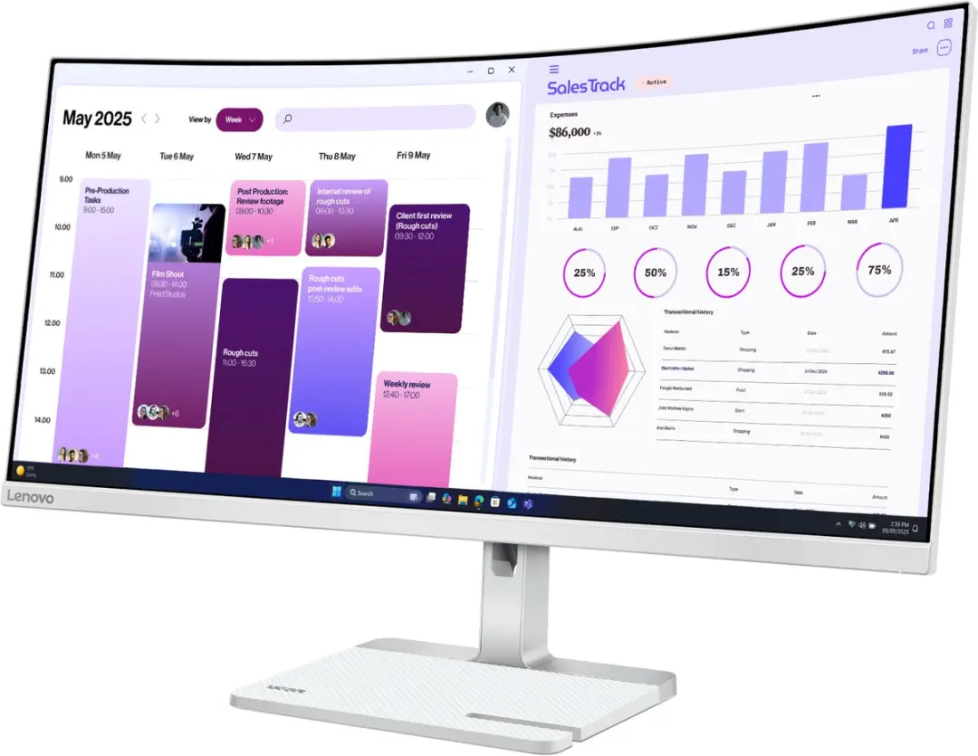 Lenovo L34W-4C Monitor 34" - 3440x1440 - AdobeRGB - afbeelding 6 van 6