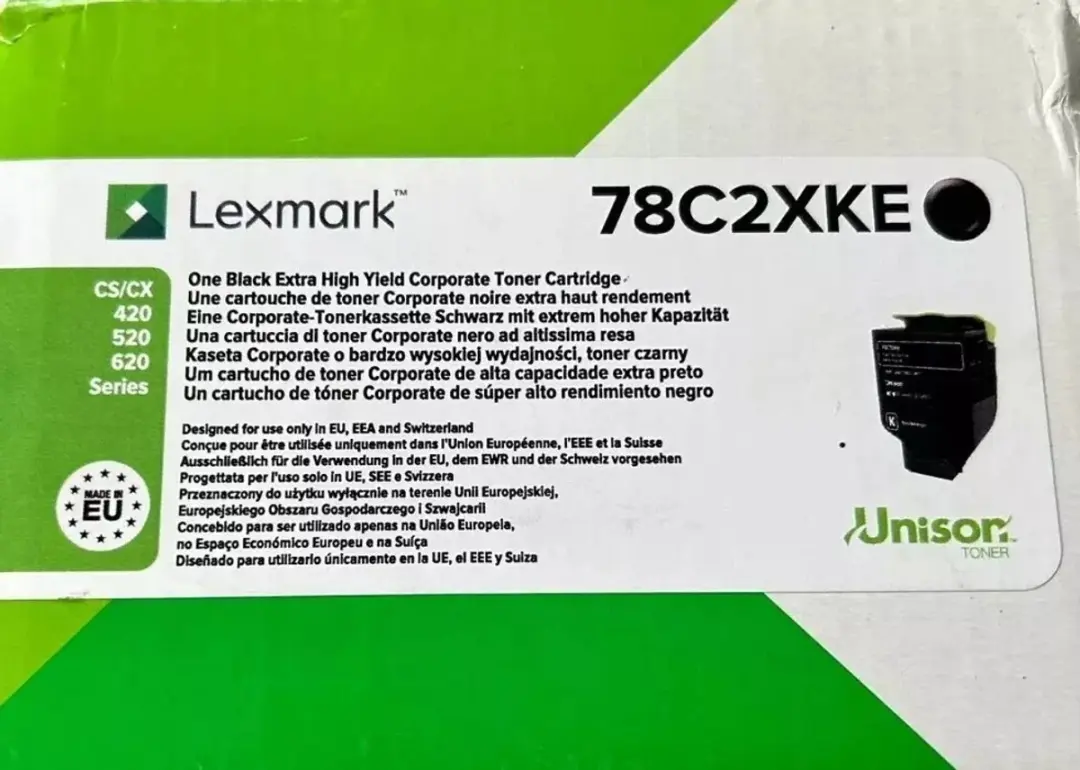 Lexmark 78C2XKE Tonercartridge - 8500 Pagina's - Zwart - afbeelding 3 van 3