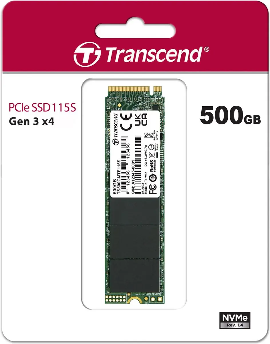 Transcend 115S TS500GMTE115S SSD 500GB - afbeelding 2 van 6