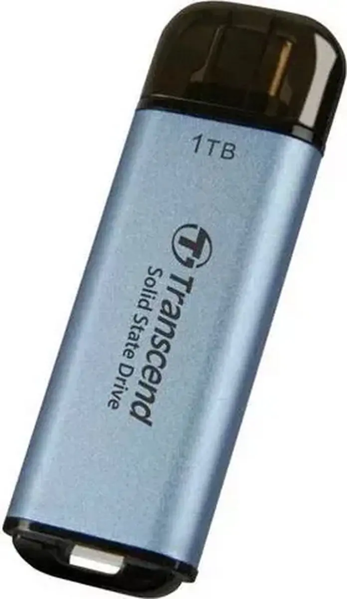 Transcend ESD300C Externe SSD 1TB - Zilver - afbeelding 6 van 6