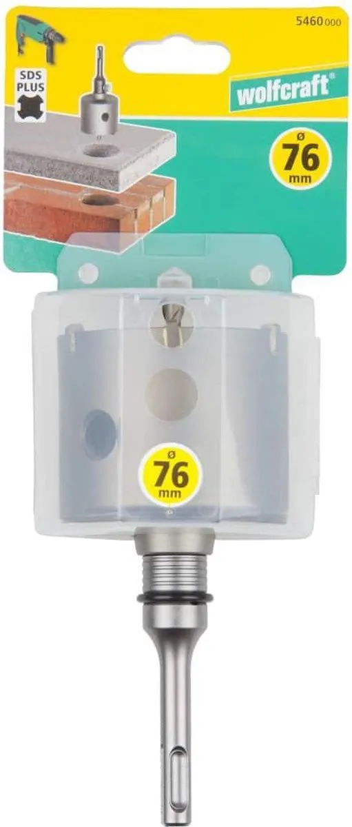 Wolfcraft Gatenzaag SDS-plus 76mm - 1 Stuk