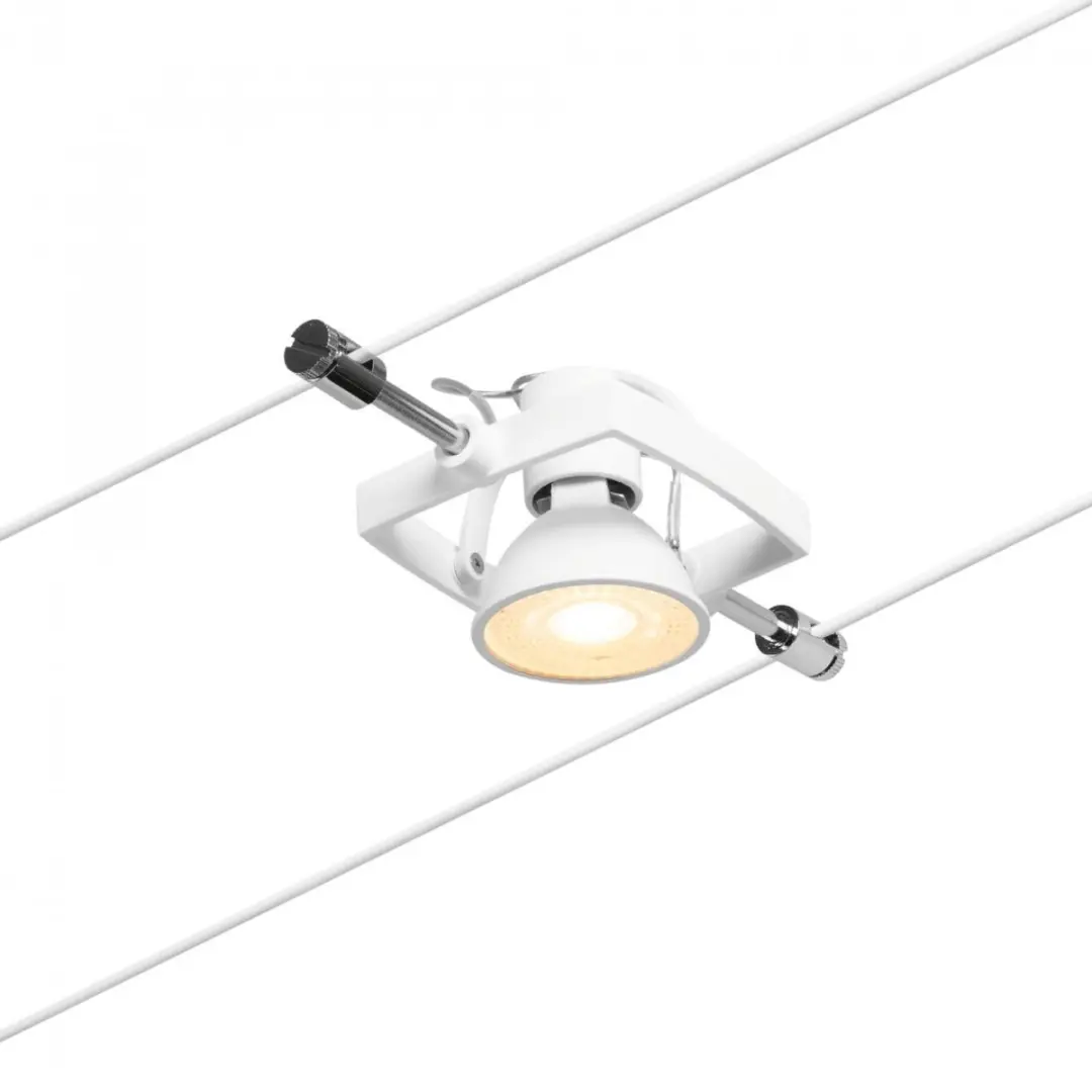 Paulmann Wire Mac II Kabelsysteem 5-lamps 5m - Wit/Chroom - afbeelding 4 van 6