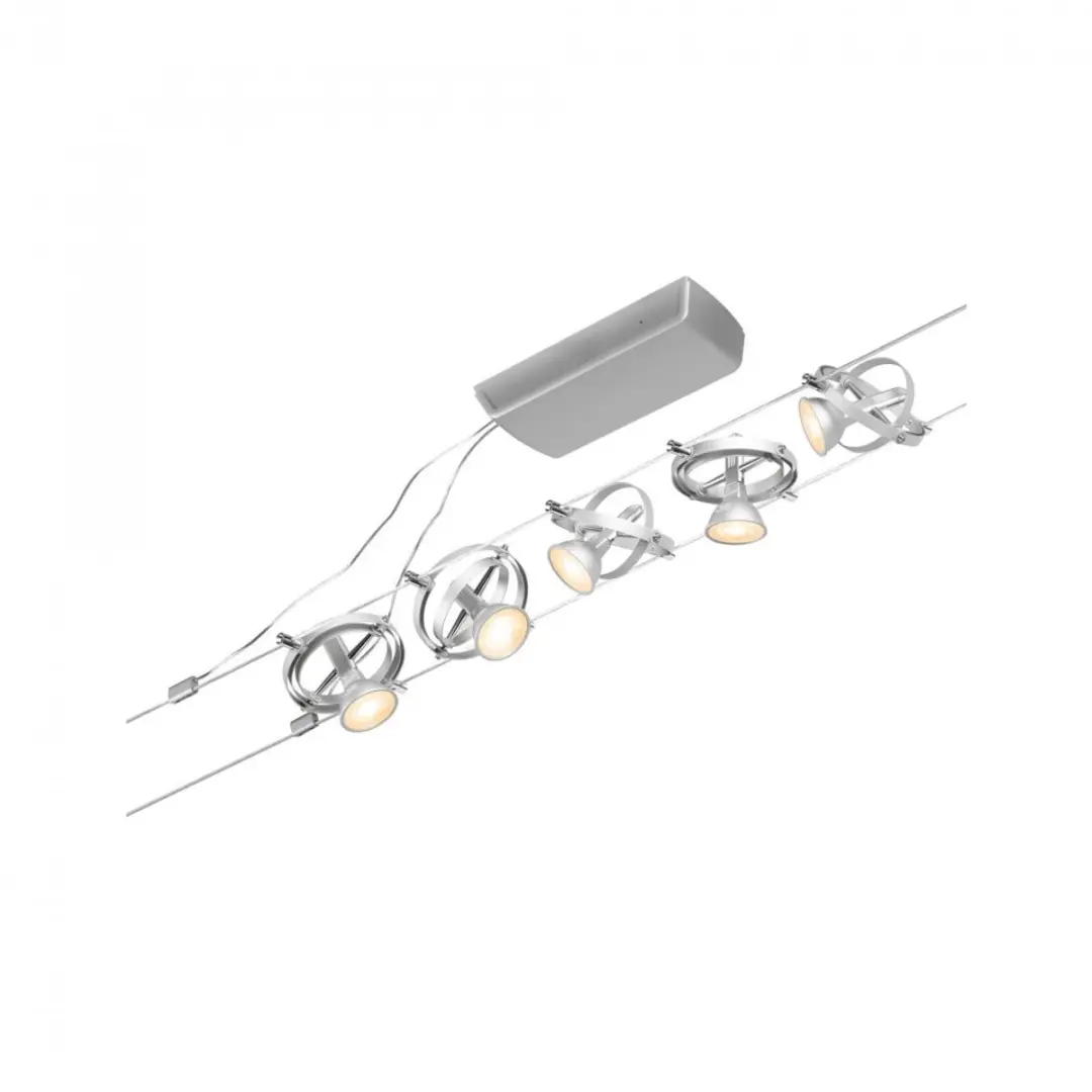 Paulmann Wire Cardan Kabelsysteem 5m GU5.3 - Chroom (mat) - afbeelding 3 van 6