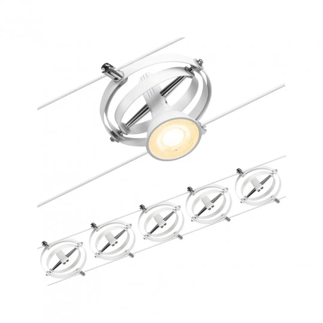 Paulmann 94438 Kabelsysteem GU5.3 - 5m Wit/Chroom - afbeelding 2 van 6