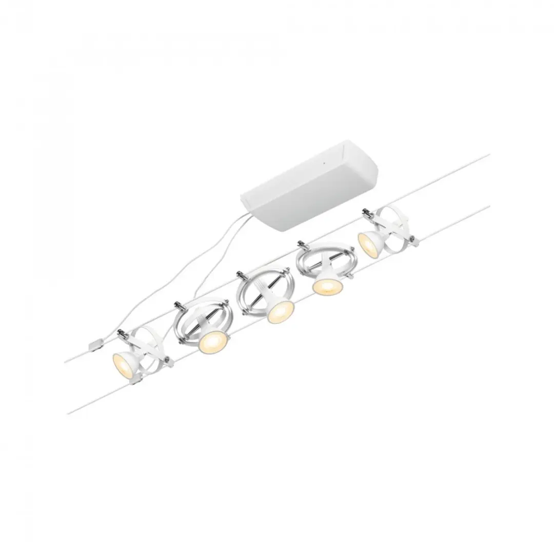 Paulmann 94438 Kabelsysteem GU5.3 - 5m Wit/Chroom - afbeelding 3 van 6