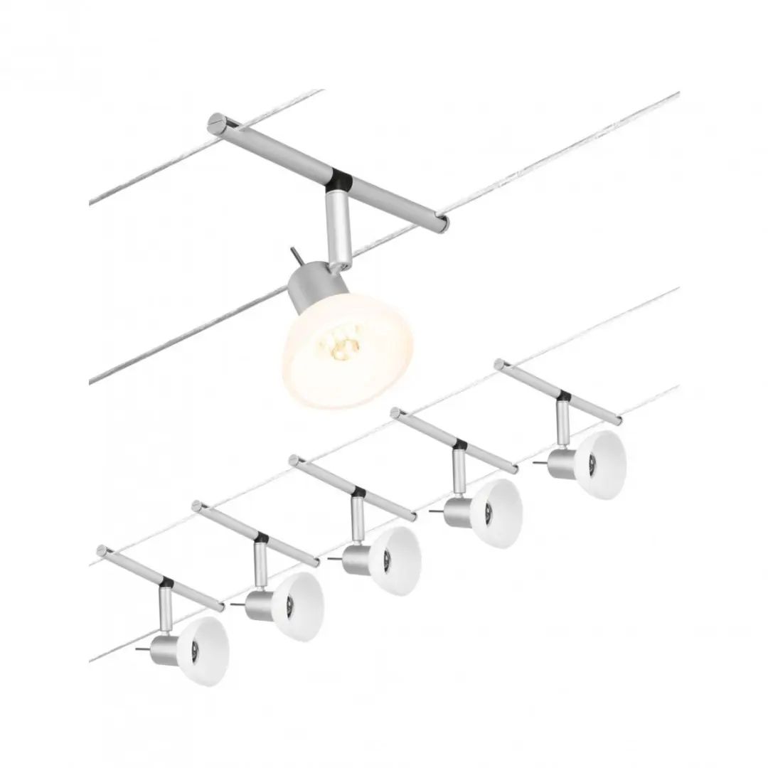 Paulmann Wire Sheela Kabelsysteem 5m - Chroom (mat) - afbeelding 2 van 6