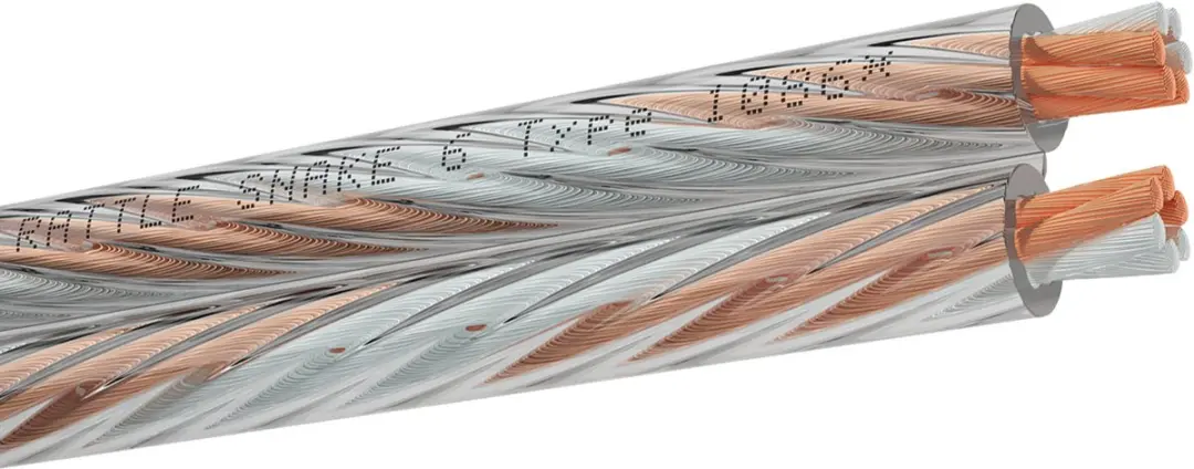 Oehlbach D1C355 Luidsprekerkabel 2x6mm² - 4m Transparant - afbeelding 3 van 6