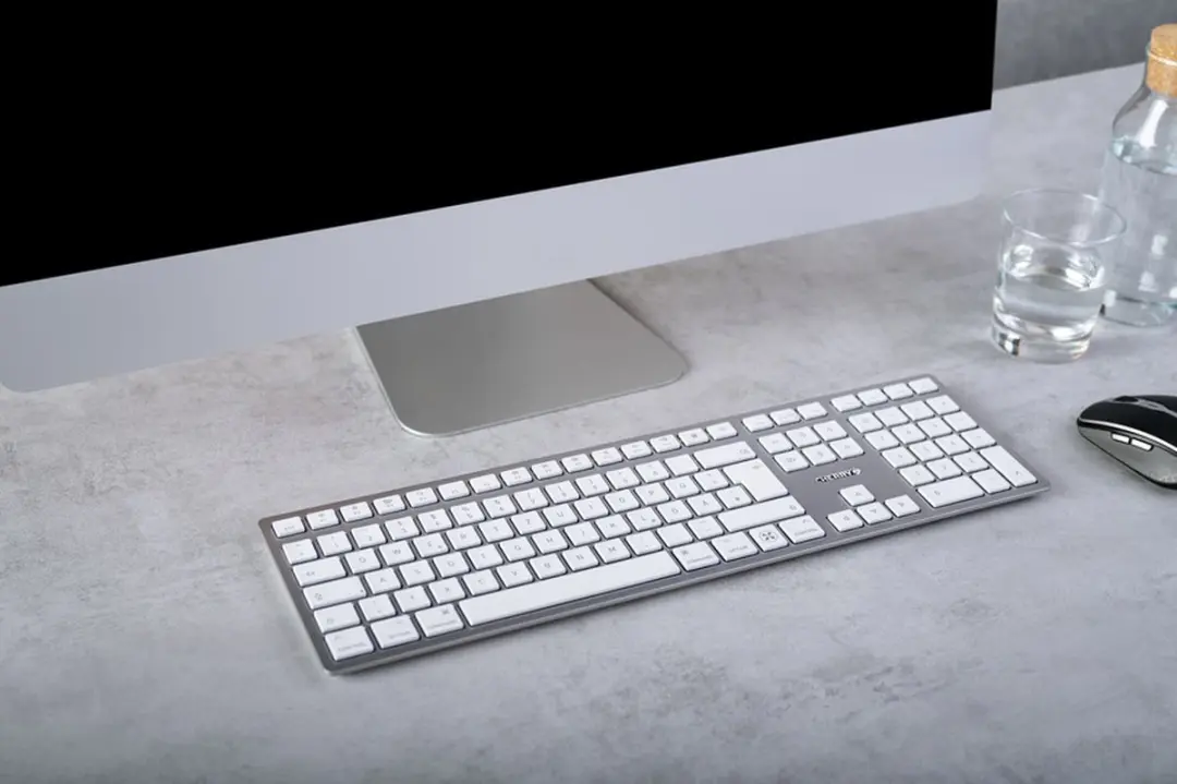 Cherry KW 9100 Slim Toetsenbord - Mac - Zilver - afbeelding 4 van 6