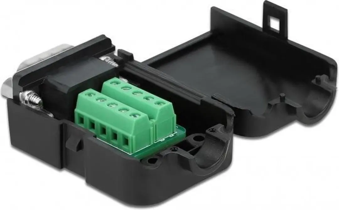 Delock Adapter 66264 DB9 RS-232 - 10-pins Terminal Block - afbeelding 2 van 6