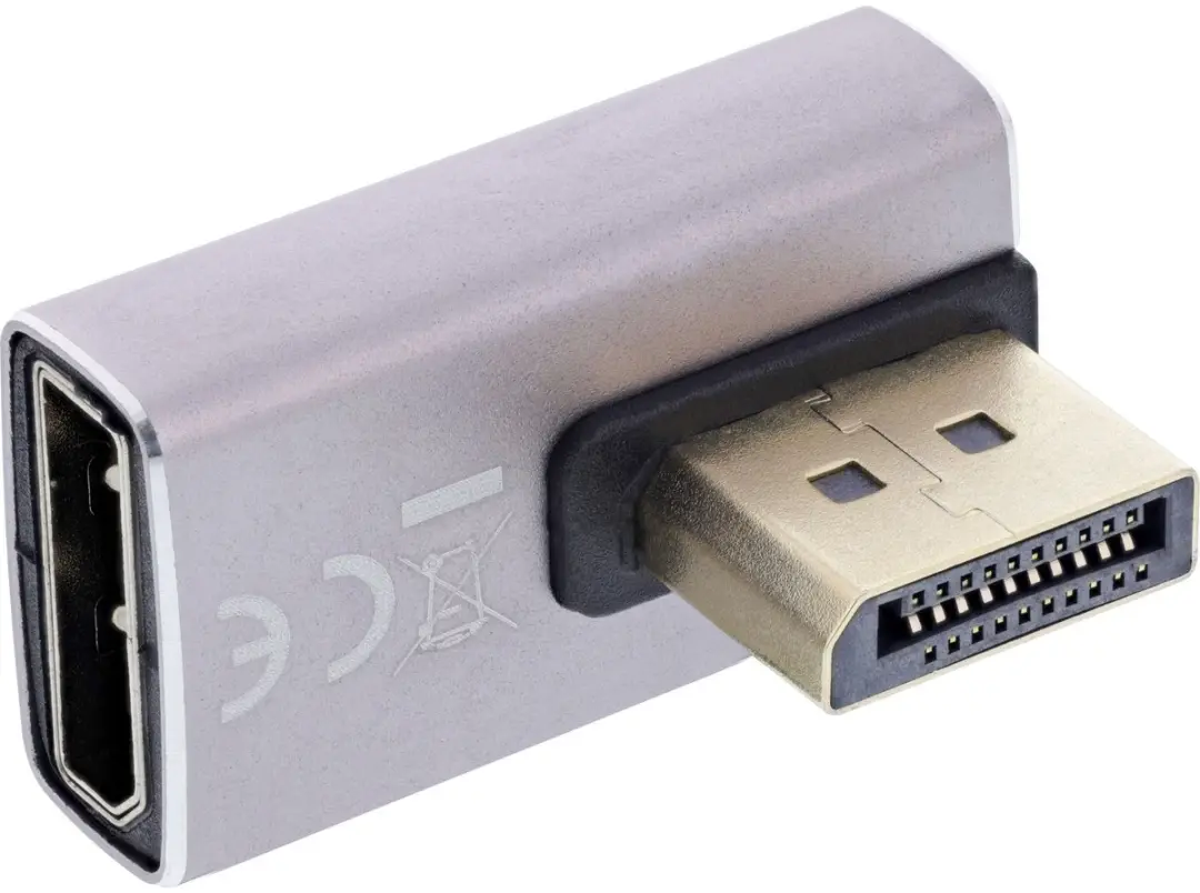 InLine DisplayPort 1.4 Adapter 90° Links
