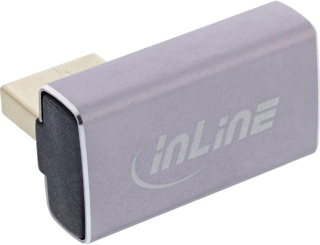 InLine DisplayPort 1.4 Adapter 90° Links - 8K - afbeelding 5 van 6