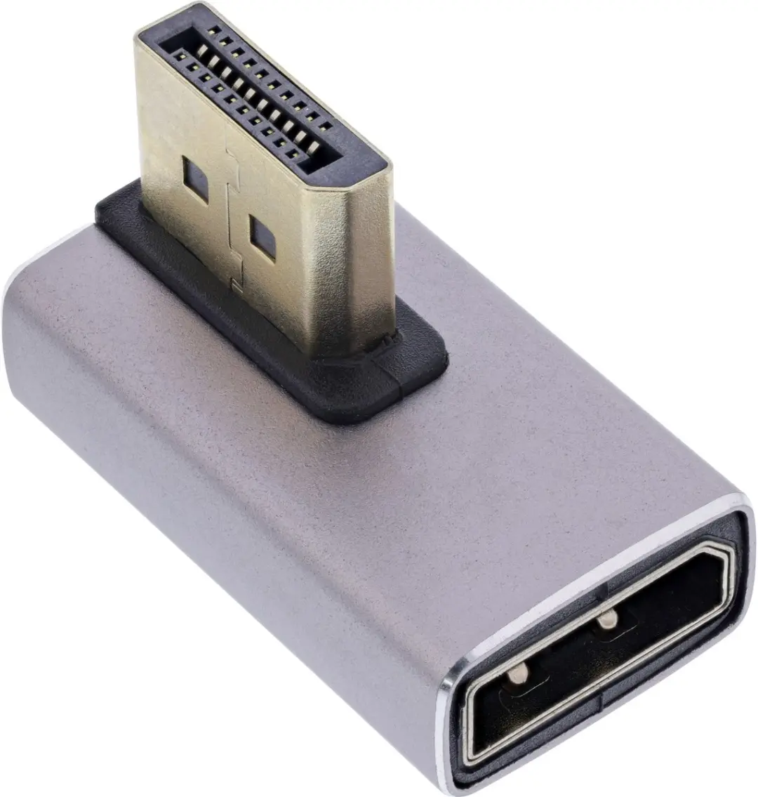 InLine DisplayPort 1.4 Adapter 90° Links - 8K - afbeelding 4 van 6