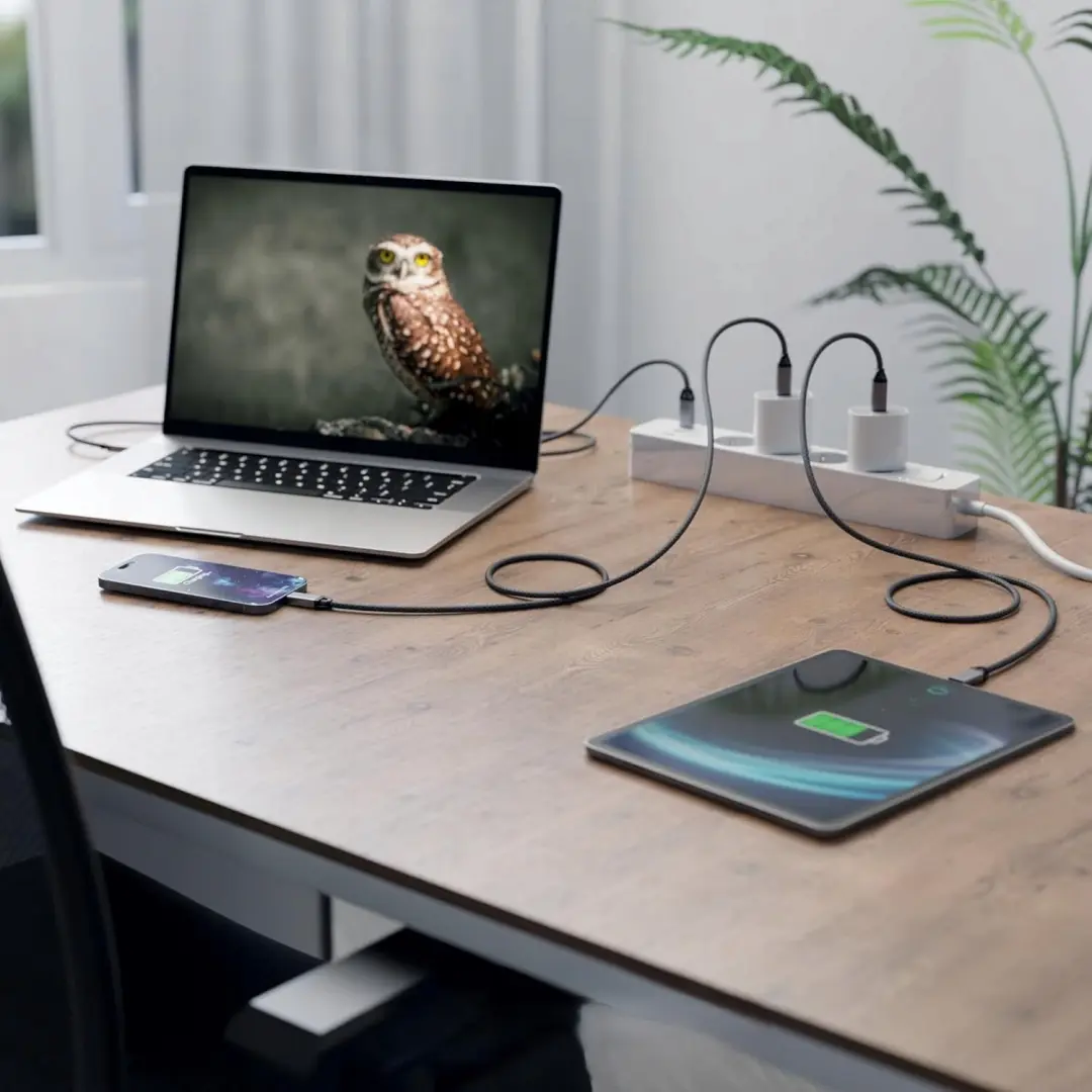 LogiLink CUA0106 USB-C Kabel 100W 1,5m - Zwart - afbeelding 2 van 6