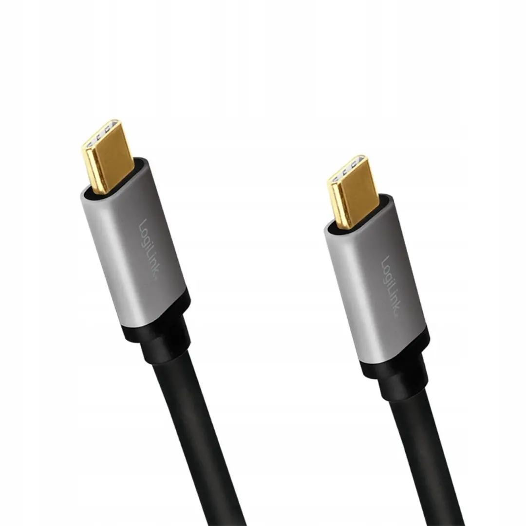 LogiLink CUA0106 USB-C Kabel 100W 1,5m - Zwart - afbeelding 5 van 6