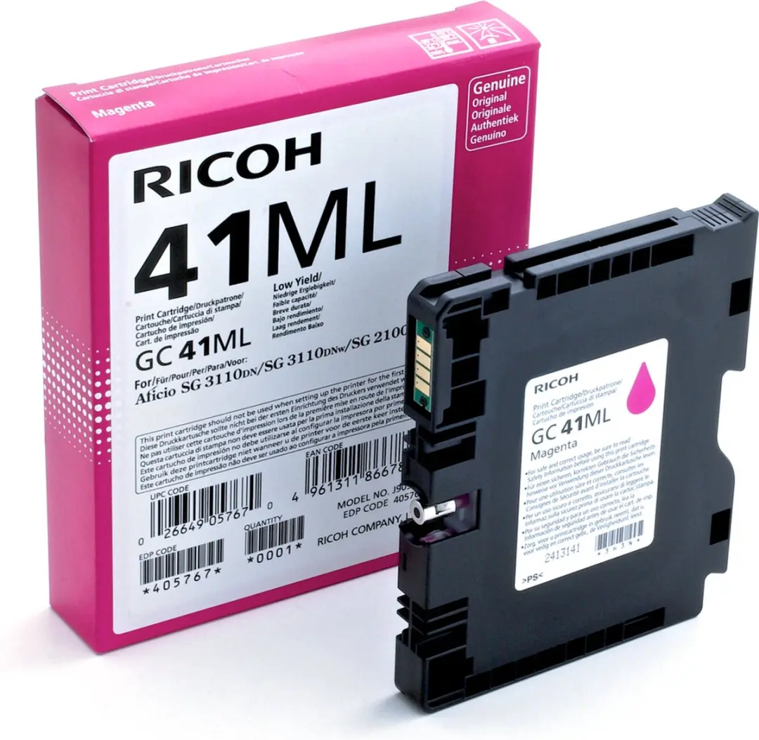 Ricoh GC-41ML Tonercartridge Magenta - afbeelding 2 van 6