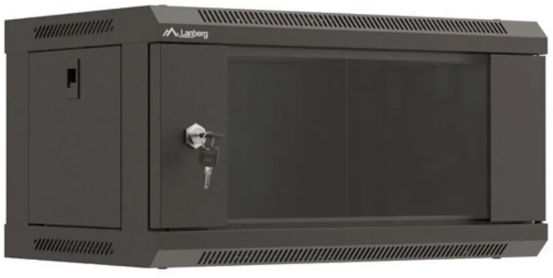 Lanberg WF03-5304-10B Wandrek 19" 4U - 540x350mm Zwart - afbeelding 2 van 3