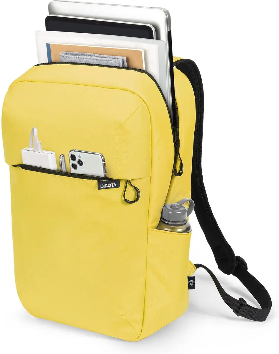 Dicota Commuter Rugzak 16L - 16 inch - Limoen - afbeelding 2 van 6