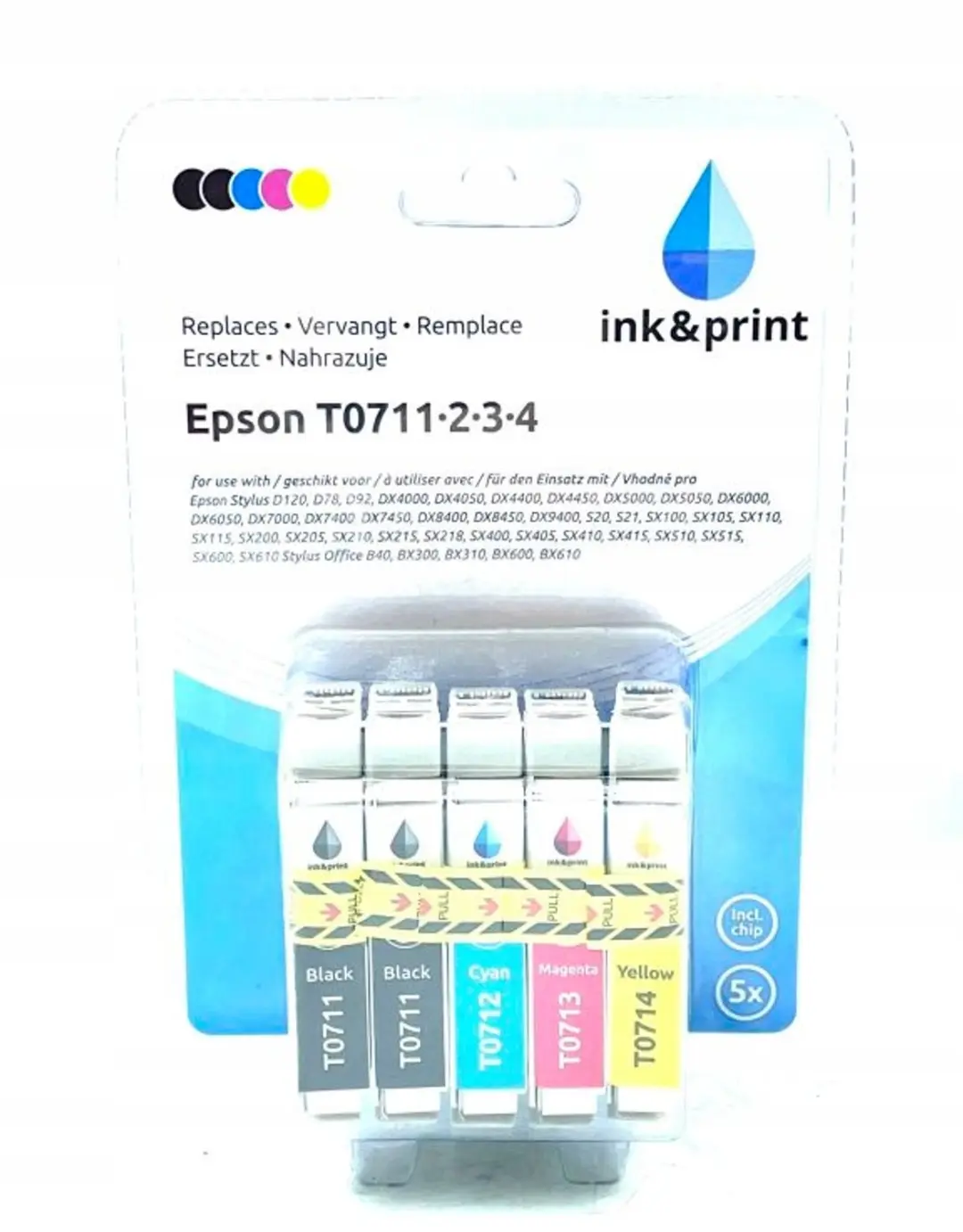 Ink&Print T0711-T0714 Inkt Cartridges Set