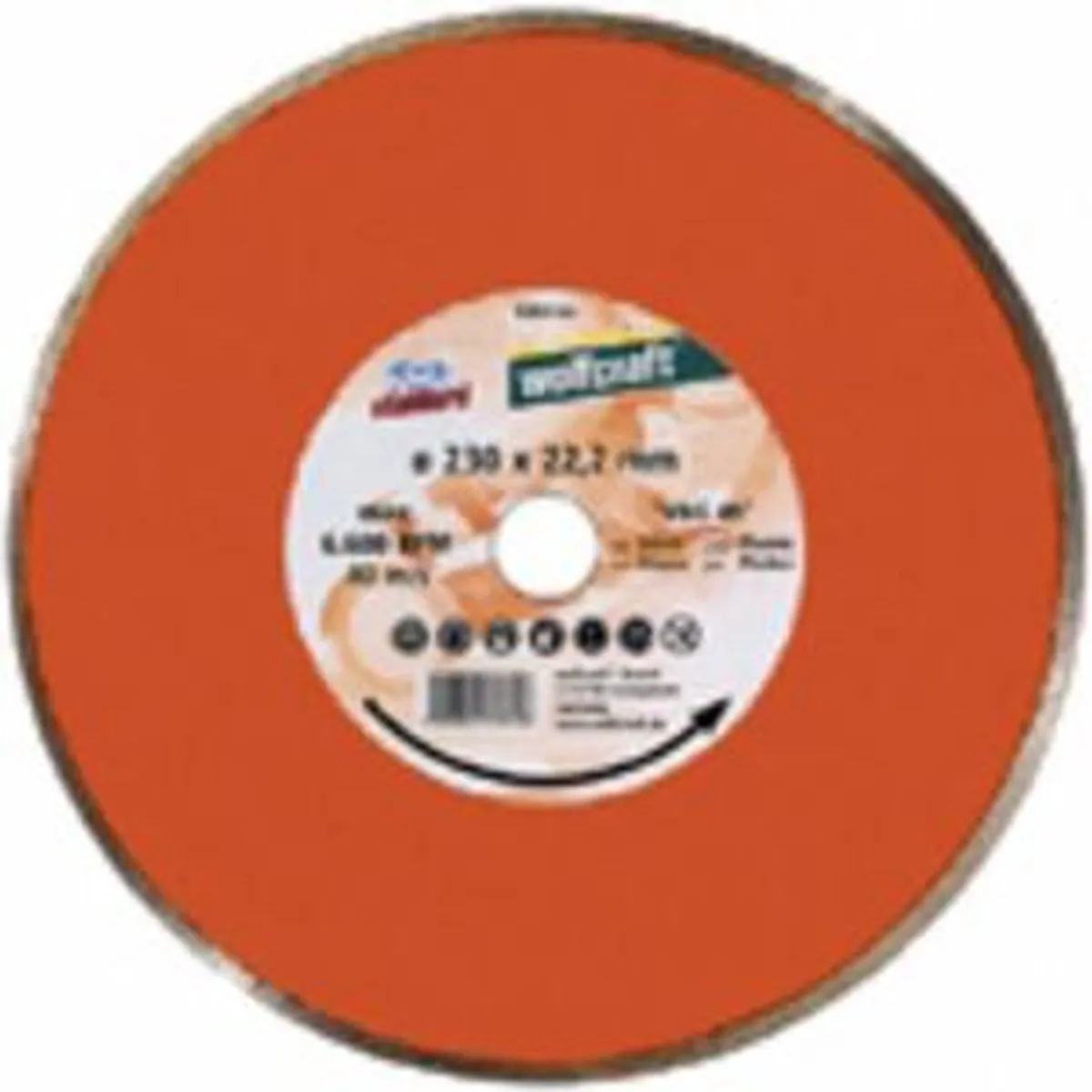 Wolfcraft Diamantdoorslijpschijf Standard Ceramic Ø180mm